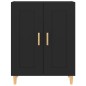 Credenza Nera 69,5x34x90 cm in Legno Multistrato Credenza Nera 69,5x34x90 cm in Legno Multistrato