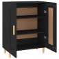 Credenza Nera 69,5x34x90 cm in Legno Multistrato Credenza Nera 69,5x34x90 cm in Legno Multistrato
