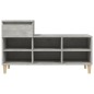 Scarpiera Grigio Cemento 102x36x60 cm in Legno Multistrato