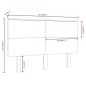 vidaXL Testiera per Letto ambra 124x6x82,5cm in Legno Massello di Pino vidaXL Testiera per Letto ambra 124x6x82,5cm in Legno Massello di Pino