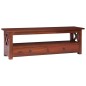Mobile Porta TV Marrone 115x30x40cm in Legno Massello di Mogano Mobile Porta TV Marrone 115x30x40cm in Legno Massello di Mogano