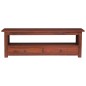 Mobile Porta TV Marrone 115x30x40cm in Legno Massello di Mogano Mobile Porta TV Marrone 115x30x40cm in Legno Massello di Mogano