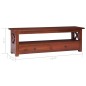 Mobile Porta TV Marrone 115x30x40cm in Legno Massello di Mogano Mobile Porta TV Marrone 115x30x40cm in Legno Massello di Mogano