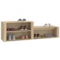 Scarpiera Rovere Sonoma 150x35x45 cm in Legno Multistrato Scarpiera Rovere Sonoma 150x35x45 cm in Legno Multistrato