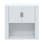 Armadietto a Muro Bianco Lucido 80x33x80 cm Legno Multistrato Armadietto a Muro Bianco Lucido 80x33x80 cm Legno Multistrato