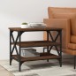 Tavolino Rovere Marrone 55x38x45 cm in Legno Multistrato Tavolino Rovere Marrone 55x38x45 cm in Legno Multistrato