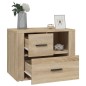 vidaXL Comodino Rovere Sonoma 60x36x45 cm in Legno Multistrato