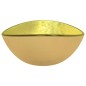 Lavandino in Vetro Temperato 54,5x35x15,5 cm Oro Lavandino in Vetro Temperato 54,5x35x15,5 cm Oro