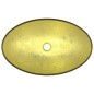 Lavandino in Vetro Temperato 54,5x35x15,5 cm Oro Lavandino in Vetro Temperato 54,5x35x15,5 cm Oro