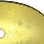 Lavandino in Vetro Temperato 54,5x35x15,5 cm Oro Lavandino in Vetro Temperato 54,5x35x15,5 cm Oro