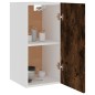 Mobile Pensile Rovere Fumo 29,5x31x60 cm in Legno Multistrato Mobile Pensile Rovere Fumo 29,5x31x60 cm in Legno Multistrato