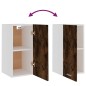 Mobile Pensile Rovere Fumo 29,5x31x60 cm in Legno Multistrato Mobile Pensile Rovere Fumo 29,5x31x60 cm in Legno Multistrato