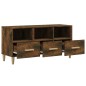 Mobile TV Rovere Fumo 102x36x50 cm in Legno Multistrato Mobile TV Rovere Fumo 102x36x50 cm in Legno Multistrato