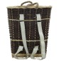 Cesta per Legna con Spallacci 44,5x37x50cm Salice Naturale Cesta per Legna con Spallacci 44,5x37x50cm Salice Naturale