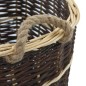 Cesta per Legna con Spallacci 44,5x37x50cm Salice Naturale Cesta per Legna con Spallacci 44,5x37x50cm Salice Naturale