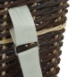 Cesta per Legna con Spallacci 44,5x37x50cm Salice Naturale Cesta per Legna con Spallacci 44,5x37x50cm Salice Naturale