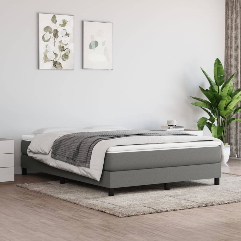 vidaXL Materasso a Molle Insacchettate Grigio Scuro 140x200x20 cm vidaXL Materasso a Molle Insacchettate Grigio Scuro 140x200x20 cm