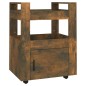 Carrello da Cucina rovere fumo 60x45x80 cm Legno Multistrato Carrello da Cucina rovere fumo 60x45x80 cm Legno Multistrato