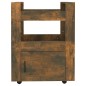 Carrello da Cucina rovere fumo 60x45x80 cm Legno Multistrato Carrello da Cucina rovere fumo 60x45x80 cm Legno Multistrato