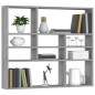 Mensola a Muro Grigio Sonoma 90x16x78 cm in Legno Multistrato Mensola a Muro Grigio Sonoma 90x16x78 cm in Legno Multistrato