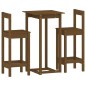 Set da Bar 3 pz Miele in Legno Massello di Pino Set da Bar 3 pz Miele in Legno Massello di Pino