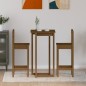 Set da Bar 3 pz Miele in Legno Massello di Pino Set da Bar 3 pz Miele in Legno Massello di Pino