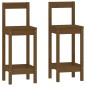 Set da Bar 3 pz Miele in Legno Massello di Pino Set da Bar 3 pz Miele in Legno Massello di Pino
