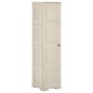 Armadietto in Plastica 40x43x164 cm Effetto Legno Vaniglia Armadietto in Plastica 40x43x164 cm Effetto Legno Vaniglia