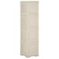Armadietto in Plastica 40x43x164 cm Effetto Legno Vaniglia Armadietto in Plastica 40x43x164 cm Effetto Legno Vaniglia