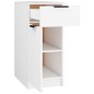 Armadietto da Scrivania Bianco 33,5x50x75 cm Legno Multistrato Armadietto da Scrivania Bianco 33,5x50x75 cm Legno Multistrato