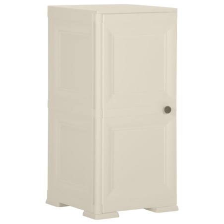 Armadietto in Plastica 40x43x85,5 cm Effetto Legno Vaniglia