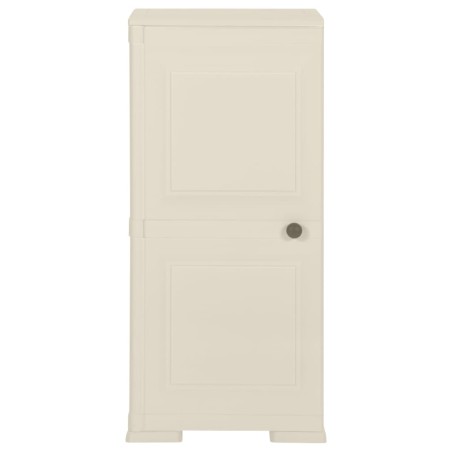 Armadietto in Plastica 40x43x85,5 cm Effetto Legno Vaniglia
