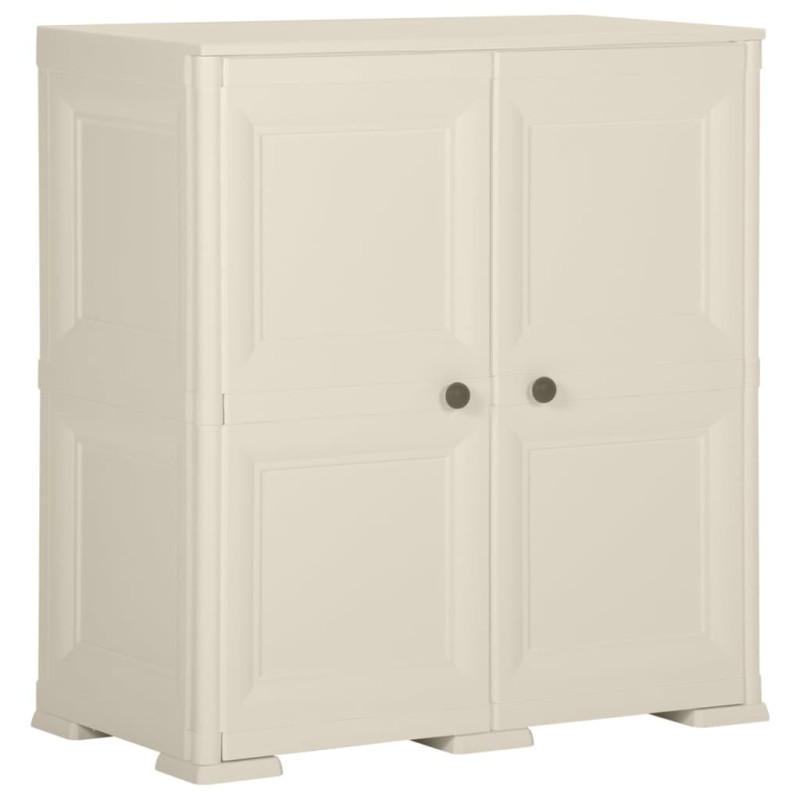 Armadietto in Plastica 79x43x85,5 cm Effetto Legno Vaniglia Armadietto in Plastica 79x43x85,5 cm Effetto Legno Vaniglia