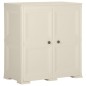 Armadietto in Plastica 79x43x85,5 cm Effetto Legno Vaniglia Armadietto in Plastica 79x43x85,5 cm Effetto Legno Vaniglia