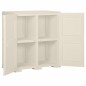 Armadietto in Plastica 79x43x85,5 cm Effetto Legno Vaniglia Armadietto in Plastica 79x43x85,5 cm Effetto Legno Vaniglia