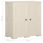 Armadietto in Plastica 79x43x85,5 cm Effetto Legno Vaniglia Armadietto in Plastica 79x43x85,5 cm Effetto Legno Vaniglia