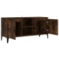 Mobile TV con Gambe in Metallo Rovere Fumo 103,5x35x50 cm Mobile TV con Gambe in Metallo Rovere Fumo 103,5x35x50 cm