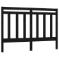 Testiera per Letto Nera 156x4x100 cm in Legno Massello di Pino Testiera per Letto Nera 156x4x100 cm in Legno Massello di Pino
