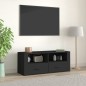 Mobile Porta TV Nero 100x35x40 cm in Legno Multistrato Mobile Porta TV Nero 100x35x40 cm in Legno Multistrato