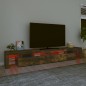 vidaXL Mobile Porta TV con Luci LED Rovere Fumo 260x36,5x40 cm vidaXL Mobile Porta TV con Luci LED Rovere Fumo 260x36,5x40 cm