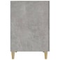Scrivania Grigio Cemento 140x50x75 cm in Legno Multistrato