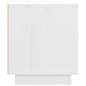 Mobile Porta TV Bianco 80x34x40 cm in Legno Massello di Pino