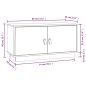 Mobile Porta TV Bianco 80x34x40 cm in Legno Massello di Pino