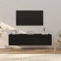 Set Mobili Porta TV 3 pz Nero in Legno Multistrato Set Mobili Porta TV 3 pz Nero in Legno Multistrato