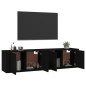 Mobili Porta TV a Parete 2 pz Nero 80x34,5x40 cm Mobili Porta TV a Parete 2 pz Nero 80x34,5x40 cm