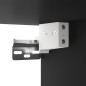 Set Mobili Porta TV 2 pz Nero in Legno Multistrato