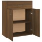 Credenza Rovere Marrone 60x30x75 cm in Legno Multistrato Credenza Rovere Marrone 60x30x75 cm in Legno Multistrato