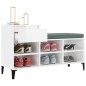 Scarpiera Bianco Lucido 102x36x60 cm in Legno Multistrato Scarpiera Bianco Lucido 102x36x60 cm in Legno Multistrato