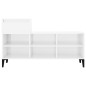 Scarpiera Bianco Lucido 102x36x60 cm in Legno Multistrato Scarpiera Bianco Lucido 102x36x60 cm in Legno Multistrato