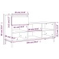 Scarpiera Bianco Lucido 102x36x60 cm in Legno Multistrato Scarpiera Bianco Lucido 102x36x60 cm in Legno Multistrato